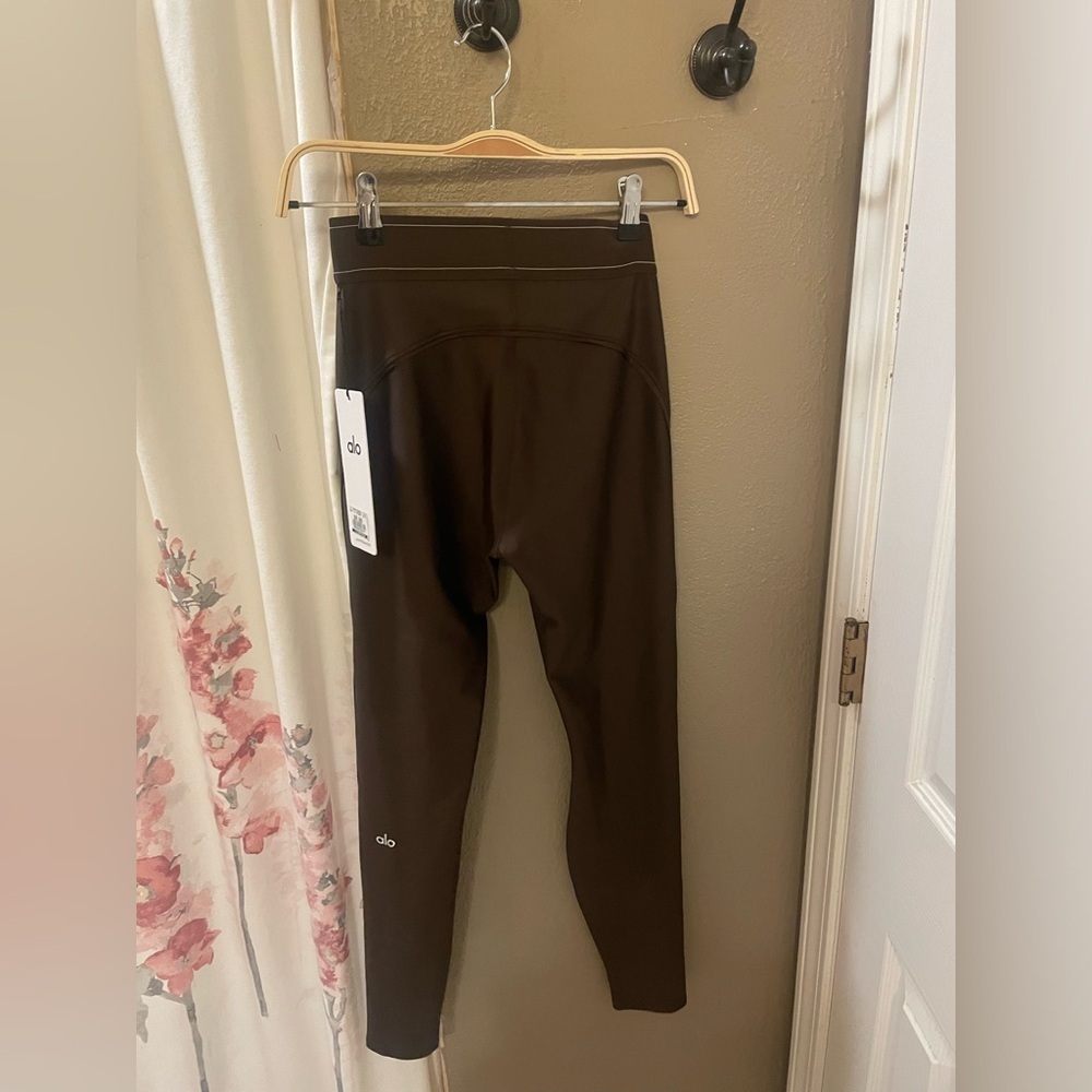 ALO Yoga Airlift High-Waist Suit Up Legging Small Core: Espresso NWT - Picture 5 of 6